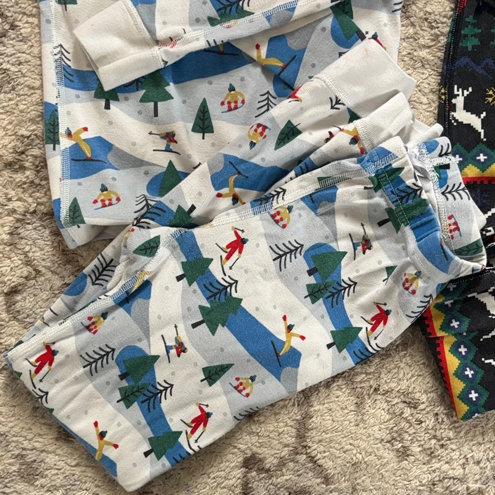 Hanna Andersson Kids Pajama Set - White and Black - Picture 5 of 5